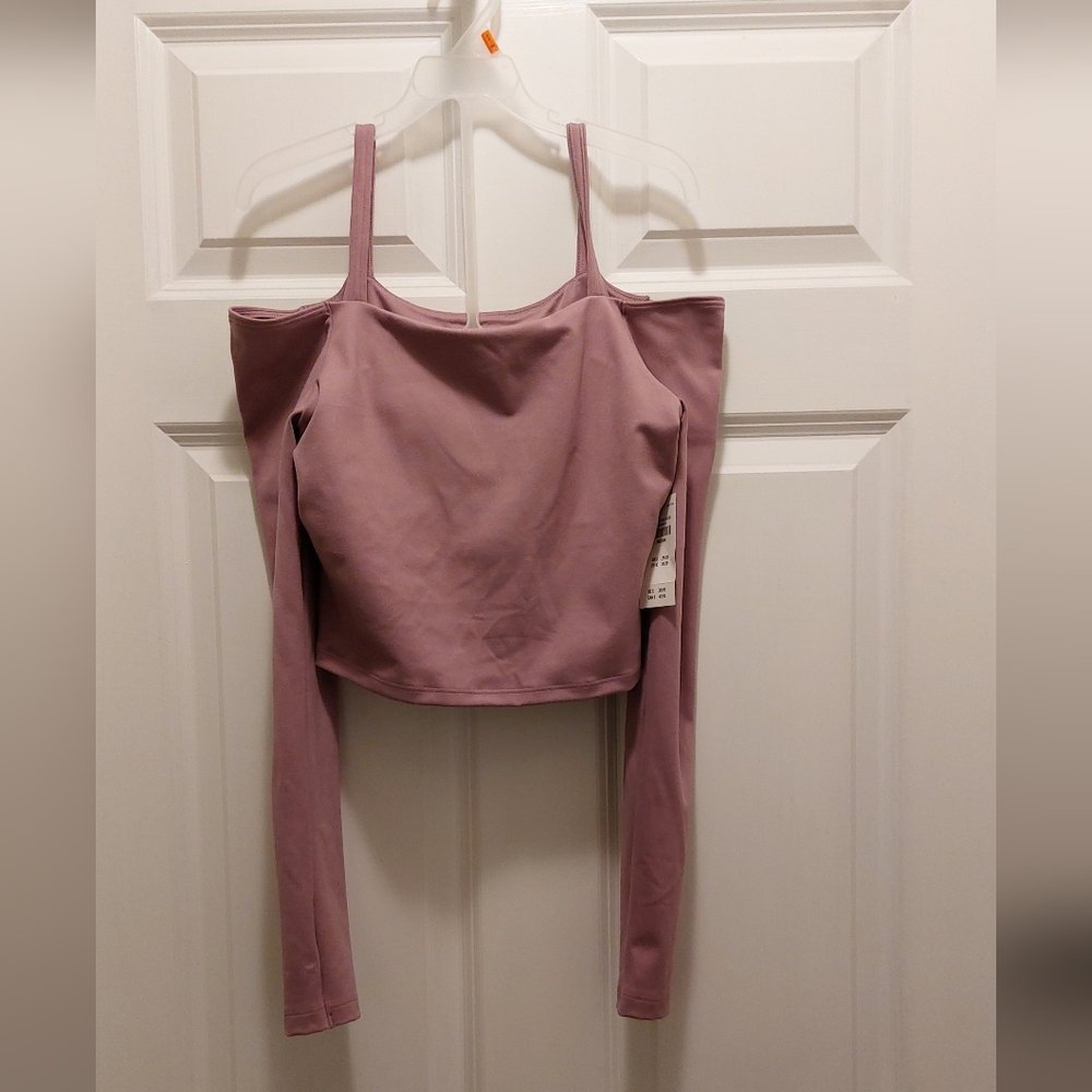 NWT GILLY HICKS Off-Shoulder Crop Top